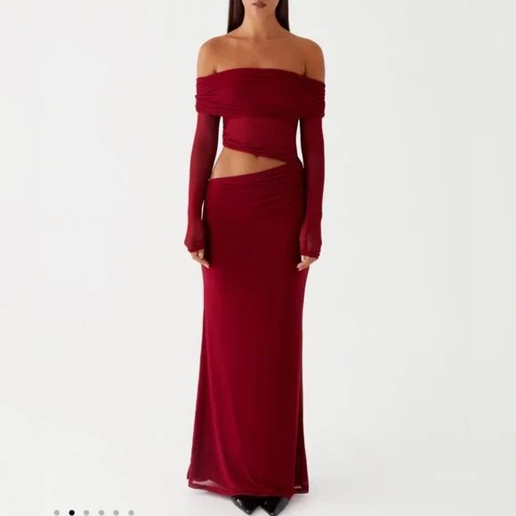 open lace back dress Under The Pagoda Maxi Dress main image 1
